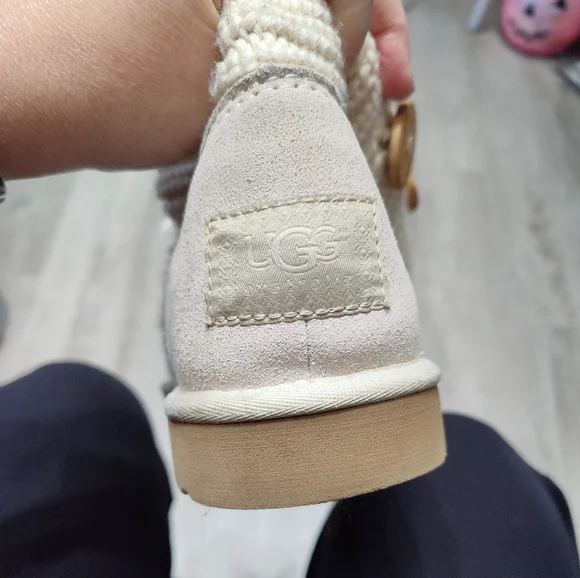 Ugg fringe cardy boot ivory 7 - Picture 5 of 7